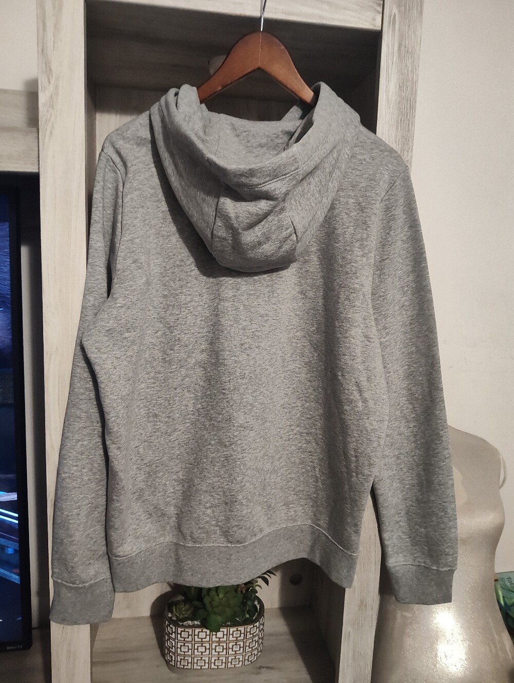 Nike Women's Heather Grey Pullover Hoodie SZ Large New With Tags - Picture 5 of 6